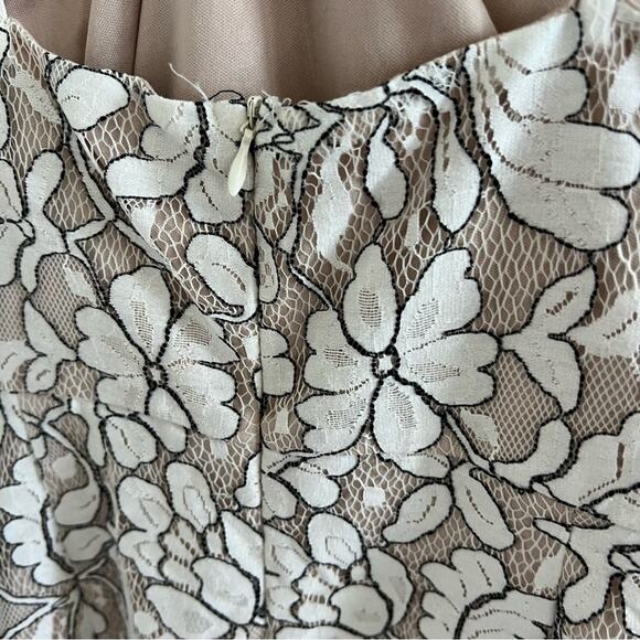 NWT Lulus Delicate Darling Beige and Ivory Lace Bodycon Dress Small - Picture 13 of 13